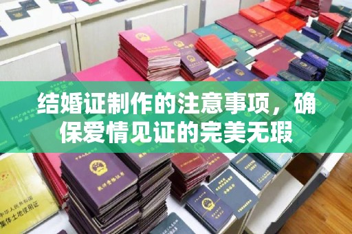义乌结婚证制作的注意事项，确保爱情见证的完美无瑕
