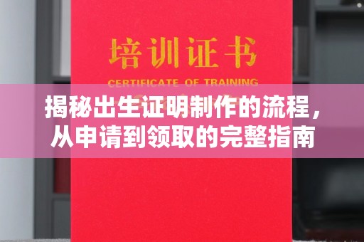 义乌揭秘出生证明制作的流程，从申请到领取的完整指南